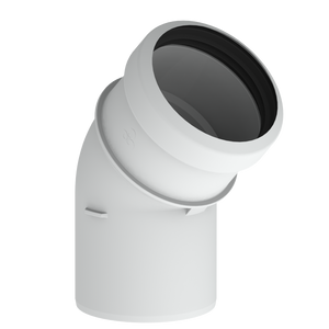 Burgerhout Safe-PP rookgas bocht 80mm 45° 400453990 kopen? | CVketel.nl