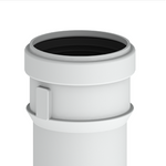 Burgerhout Safe-PP rookgasafvoer pijp 80° 1000mm 400453977
