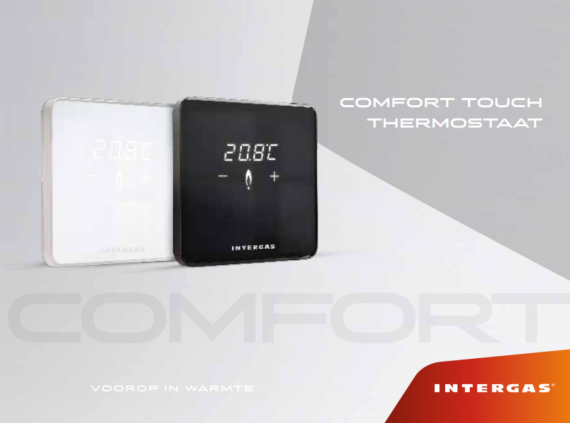 Intergas Comfort Touch zwart thermostaat met gateway 032024