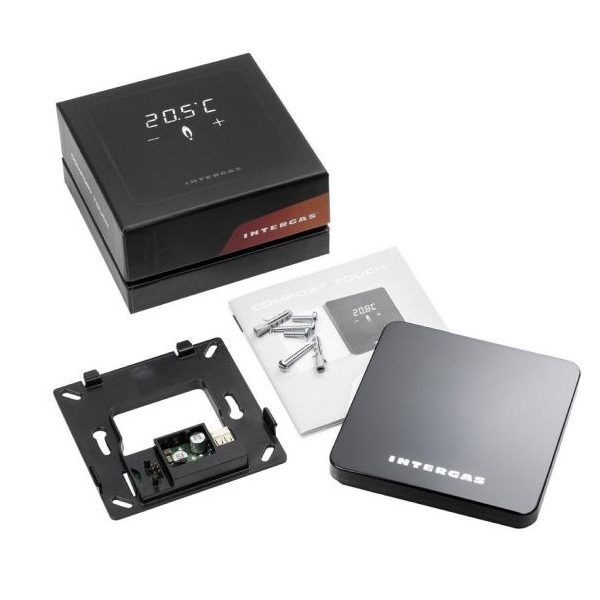  Intergas Comfort Touch Modulerende Kamerthermostaat Zwart 030034 04 ✔Gratis verzending NL ✔Bezorging los materiaal alleen bij orderwaarde van €830 incl. btw | CVketel.nl