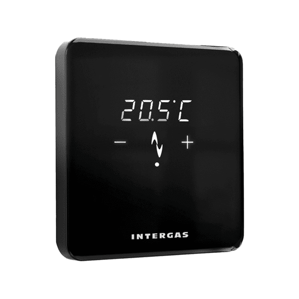 Intergas Comfort Touch zwart thermostaat met gateway 032024 ✅Opentherm ondersteuning ✅ Smart Power ✅ Eigen APP ✅thermostaat zonder batterijen ✅Ook in wit