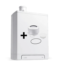 Intergas Kombi Kompakt HRE 28/24 6,9 - 22,8 kW CW4 60/100mm 043447 | CVketel.nl