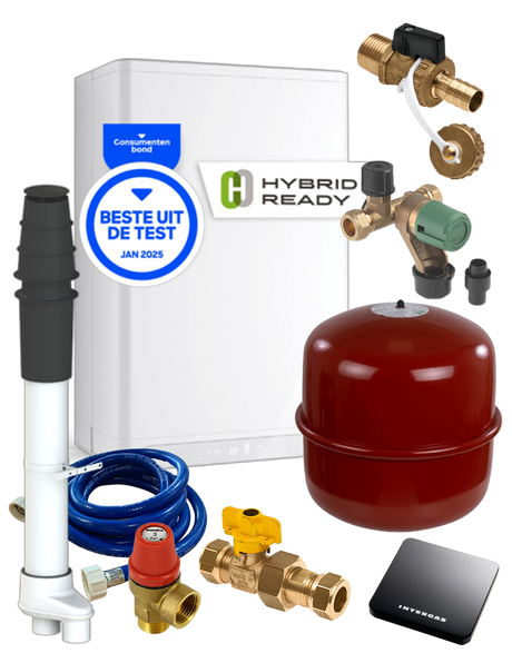 Intergas Xtreme 24 CW3 | 80/80 | 14,0kW | Basis Totaalpakket zwart | CVketel.nl