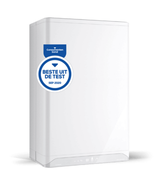Intergas Xtreme 30 CW4 CV-ketel met Beste uit de Test Consumentenbond sticker