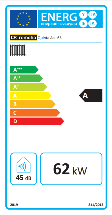 Remeha Quinta Ace 65 zonder pomp energielabel ✔ Gratis verzending NL vanaf €150,- | CVketel.nl de Goedkoopste van Nederland