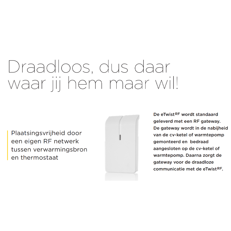 Remeha eTwist RF startersset draadloos inclusief gateway 7706406
