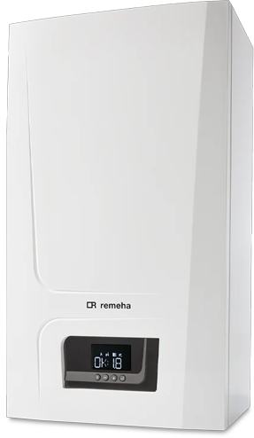 Remeha Tzerra Ace-Matic 24c HR Combiketel 3,0 - 20,0 kW CW3  2 x 80 mm 7814158 zijaanzicht